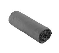 Douceur d'intérieur, Percale Fitted Sheet 90 x 190 cm 100% Cotton Percale Steel