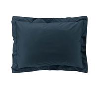 douceur d'intérieur, Percale Midnight Blue Cotton Percale Pillowcase 50x70cm