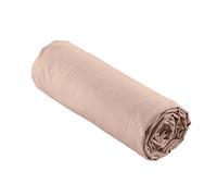 douceur d'intérieur, Percale Nude Cotton Percale Fitted Sheet 160 x 200 cm