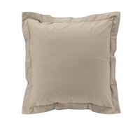 douceur d'intérieur, Percale Sand Percale 100% Cotton Percale Cushion Cover with Raised Seam