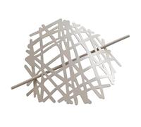 Douceur d'Intérieur Pharos Painted Metal Tie Back Brooch (0) 17 cm Taupe