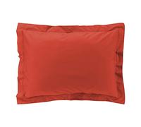 douceur d'intérieur, Pillowcase (50 x 70 cm) Percaline Terracotta, Cotton Percale