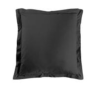 douceur d'intérieur, Pillowcase (63 x 63 cm) Lina Black, 100% Cotton