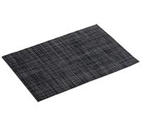 Douceur d'Intérieur Placemat, PVC, Punto Black, 30 x 45 cm