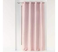 Douceur d'Intérieur Polyester Metallic Printed Eyelet Curtains 140 x 260 cm Pink Gold