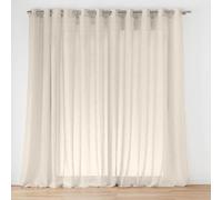 Douceur d'Intérieur, Pug Linen Woven Eyelet Curtain 400 x 240 cm