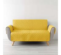 Douceur d'Intérieur, Quilted Sofa Cover (279 x 179 cm) Lounge Yellow, Microfibre