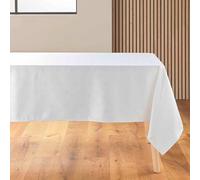 Douceur d'Intérieur Rectangle Tablecloth, White/Silver, 140 x 250 cm