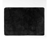 Douceur d'Intérieur Rectangular Plain Black Flannel Rug 120 x 170 cm