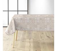 Douceur d'Intérieur, Rectangular Tablecloth 140 x 240 cm Carella White PVC Textilia