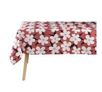 Douceur d'Intérieur, Rectangular Tablecloth (140 x 240 cm) Darcy Terracotta, Printed Microfibre