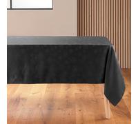 Douceur d'Intérieur, Rectangular Tablecloth (140 x 240 cm) Flakes Anthracite, Jacquard