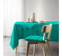 Douceur d'Intérieur, Rectangular Tablecloth (140 X 240 cm) Mistral Emerald, Recycled Cotton