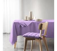 Douceur d'Intérieur, Rectangular Tablecloth (140 X 240 cm) Mistral Lilac, Recycled Cotton