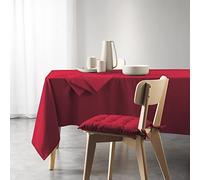 Douceur d'Intérieur, Rectangular Tablecloth 140 x 240 cm Recycled Cotton Plain Mistral Bordeaux