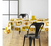 Douceur d'Intérieur, Rectangular Tablecloth (140 x 240 cm) Sunflower, PVC Photoprint