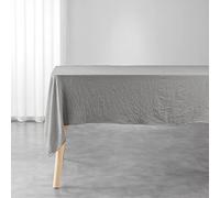 Douceur d'Intérieur Rectangular Tablecloth 140 x 240 cm Suzy Taupe Microfibre Washed