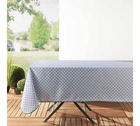 Douceur d'Intérieur, Rectangular Tablecloth 150 x 240 cm Polyester Havana Mint Green