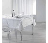 Douceur d'Intérieur Rectangular Tablecloth 150 x 300 cm Printed Polyester Silver Constellation White