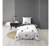 Douceur d'Intérieur, Reversible 2-Piece Bed Linen Set (140 x 200 cm) Sonata, Printed Microfibre