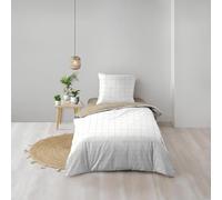 Douceur d'Intérieur, Reversible 2-Piece Bedding Set (140 x 200 cm) Cadria, 100% Cotton