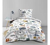 Douceur d'Intérieur, Reversible 2-Piece Bedding Set (140 x 200 cm) PTI Bolide, 100% Cotton