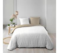 Douceur d'Intérieur, Reversible 3-Piece Bedding Set (240 x 220 cm) Cadria, 100% Cotton