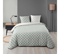 Douceur d'Intérieur, Reversible 3-Piece Bedding Set (240 x 220 cm) Diane, Printed Microfibre