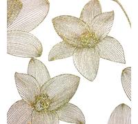 Douceur d'Intérieur Roll of PVC Crystal Tablecloth (1.4 m x 15 m) PVC Metallic Print 60/100E Danela Gold