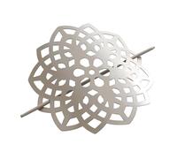 Douceur d'Intérieur Rosae Taupe Painted Metal Tie Back Brooch (0) 17 cm