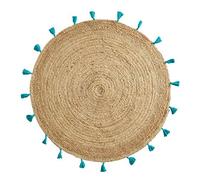 Douceur d'Intérieur Round Rug, Turquoise, (0) 120 cm