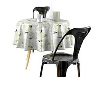 Douceur d'Intérieur, Round Tablecloth (Diameter 160 cm) Andalusia, PVC Photoprint