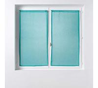 Douceur d'Intérieur, Sandra Blue Straight Curtains 2 x 60 x 120 cm