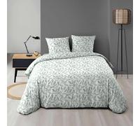 Douceur d'Intérieur, Sequoia Reversible 3-Piece Bedding Set (240 x 220 cm) Printed Microfibre