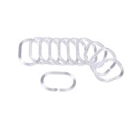 Douceur d'Intérieur Shower Curtain Rings 12 Pieces 4 X 0.4 X 6 cm white