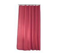 Douceur d'Intérieur, Shower Curtain with Hooks 180 x 200 cm Raspberry Plain Jacquard Quartz