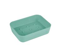 douceur d'intérieur, Soap Dish (12 x 9 x 2.2 cm) Vitamin Linden, Plastic Soft Touch