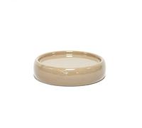 douceur d'intérieur, Soap Dish (Diameter 10 x 3.5 cm) Bullea Taupe, Ceramic