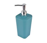 Douceur d'Intérieur Soap Dispenser 7.3 x 7.3 x 18 Plastic A Soft Touch Vitamin Blue/Emerald, Acrylonitrile Butadiene Styrene (ABS), 7.3 x 7.3 x 18 cm