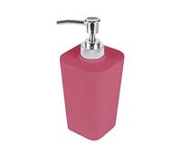 douceur d'intérieur, Soap Dispenser (7.4 x 7.3 x 18 cm) Vitamin Raspberry Plastic, Soft Touch