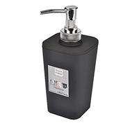 Douceur d'Intérieur Soap Dispenser Soft Touch Effect 7 x 7 x 17.5 cm black