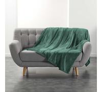 Douceur d'Intérieur, Soft Blanket (180 x 220 cm) Cedar Flannelette Plain