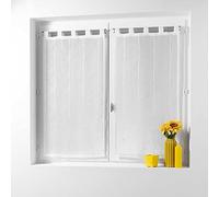 Douceur d'Intérieur Soft Pair of Indoor Loops 2 x 45 x 160 cm Veil Sand Chenille Linahe White 1626492