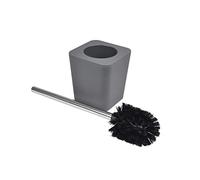 Douceur d'Intérieur Soft Touch Toilet Brush Holder, 11.5 x 11.5 x 5.5 cm anthracite