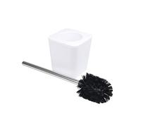 Douceur d'Intérieur Soft Touch Toilet Brush Holder, 11.5 x 11.5 x 5.5 cm white