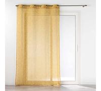 Douceur d'Intérieur Solea Honey Eyelet Curtain 140 x 240 cm