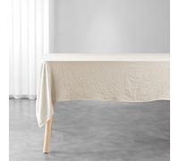 Douceur d'Intérieur Suzy Natural Rectangular Tablecloth 140 x 240 cm Microfibre Washed