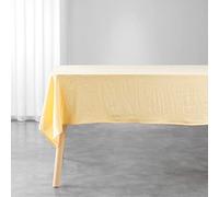 Douceur d'Intérieur Suzy Rectangular Tablecloth 140 x 240 cm Yellow Microfibre Washed