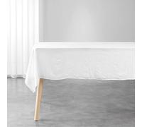 Douceur d'Intérieur Suzy White Rectangular Tablecloth 140 x 240 cm Microfibre Washed