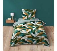 Douceur d'Intérieur, Swan 2-Piece Bedding Set (140 x 200 cm) Blue 100% Cotton